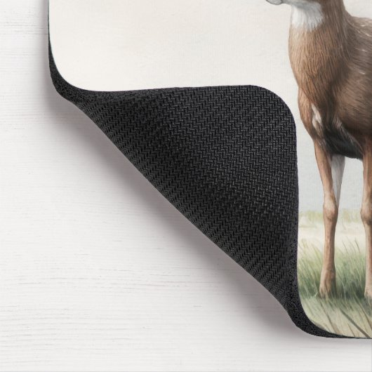 Baumherz mit Namen und Hirsch Mousepad (Ecke)