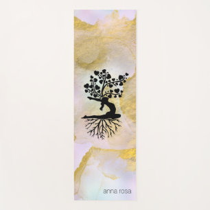 *~* Baumherzen Rainbow Holograghische Yoga-Pose AP Yogamatte