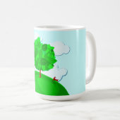 Baumhintergrund, Tasse (VorderseiteRechts)