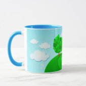 Baumhintergrund, Tasse (Links)