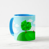 Baumhintergrund, Tasse (Vorderseite Links)