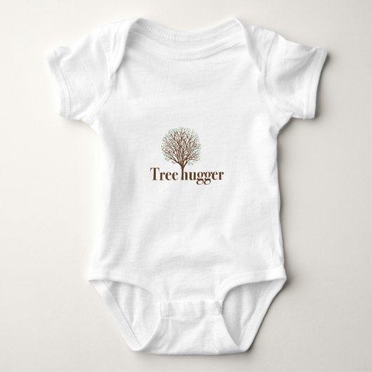 Baumhugger mit Baumdiagramm Baby Strampler (Vorderseite)