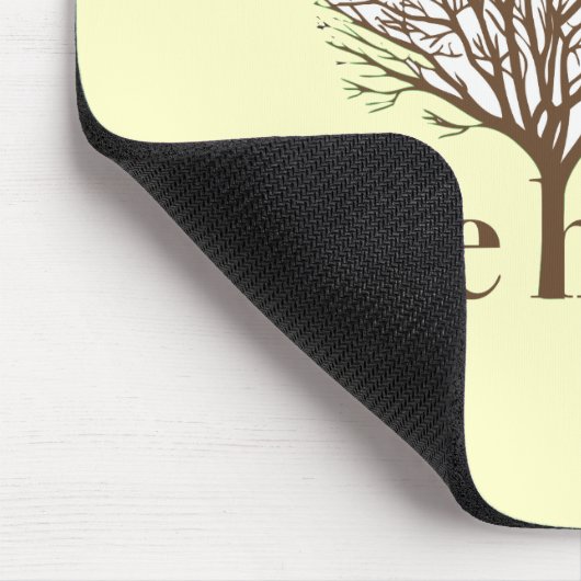 Baumhugger mit Baumdiagramm Mousepad (Ecke)