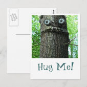 Baumhugging Postcard Postkarte (Vorne/Hinten)