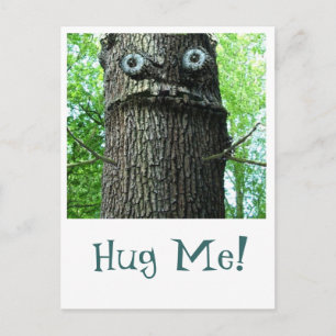 Baumhugging Postcard Postkarte