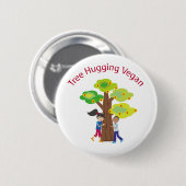 Baumhugging Vegan Button (Vorne & Hinten)