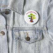 Baumhugging Vegan Button (Beispiel)