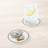 Baumhugginger Koalagebär Getränkeuntersetzer (Seite)