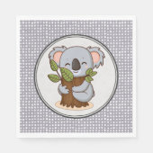 Baumhugginger Koalagebär Serviette (Vorderseite)