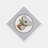 Baumhugginger Koalagebär Serviette (Ecke)