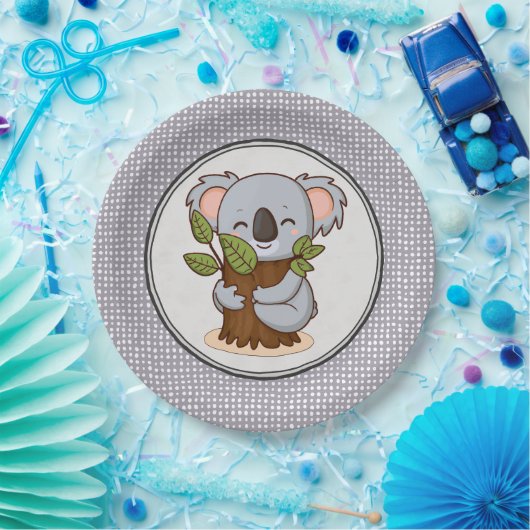 Baumhuggingkaolbär Pappteller (Party)