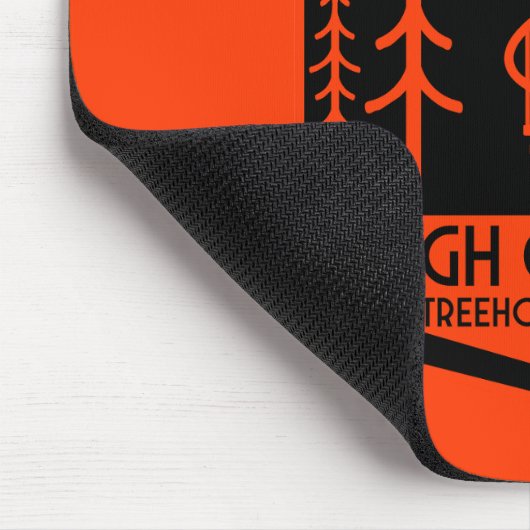 Baumhütten zurück zur Schule Mousepad (Ecke)