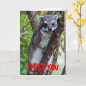 BaumHyrax, DU FEHLST MIR Karte (Gelbe Blume)