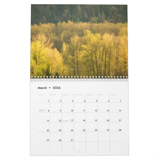 Baumkalender Kalender (Mär 2026)