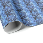 Baumkanopie gegen einen blauen Winter-Himmel - ECH Geschenkpapier (Rolleneckpunkt)