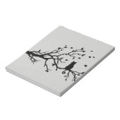 Baumkatze - Silhouette Notizblock (Rotiert)