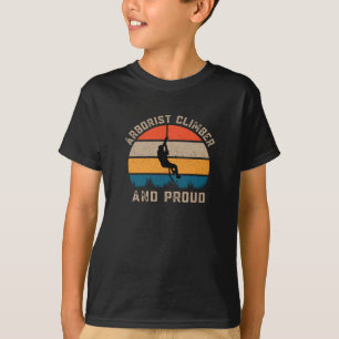 Baumkletterer und stolz - Baumfäller T-Shirt