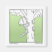 Baumkletterkatze Magnet (Vorne)