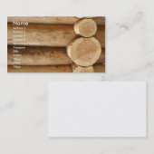 Baumklotz Visitenkarte (Vorne/Hinten)