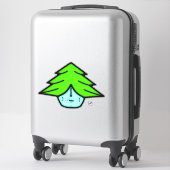 Baumkrieger (Cartoon wie Gesicht) v1 Aufkleber (Koffer)