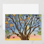 Baumkronen-Großpostkarte Dankeskarte (Vorne/Hinten)