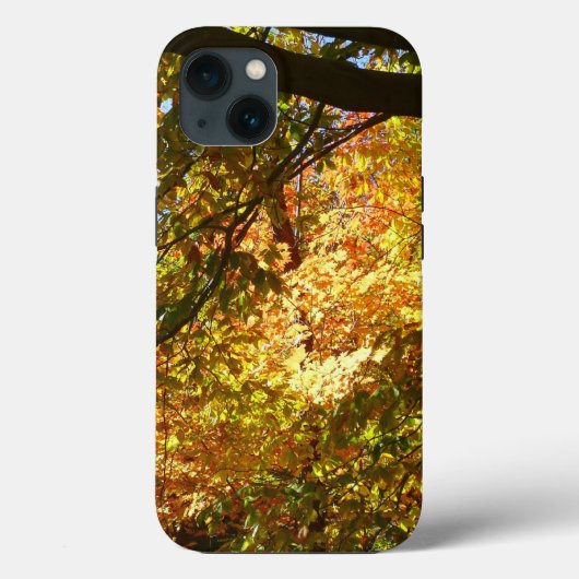 Baumkronen von Herbstlauben I Gelbe Herbstlandscha Case-Mate iPhone Hülle (Rückseite)