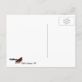 Baumkronen von Herbstlauben I Gelbe Herbstlandscha Postkarte (Rückseite)