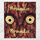 Baumkronenkuhu Weinetikett (Einzelnes Label)