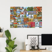 Baumkronenposter 36 x 24 poster (Heimbüro)