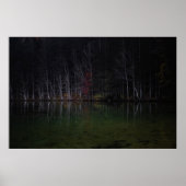 Baumlandschaft am See Poster (Vorne)