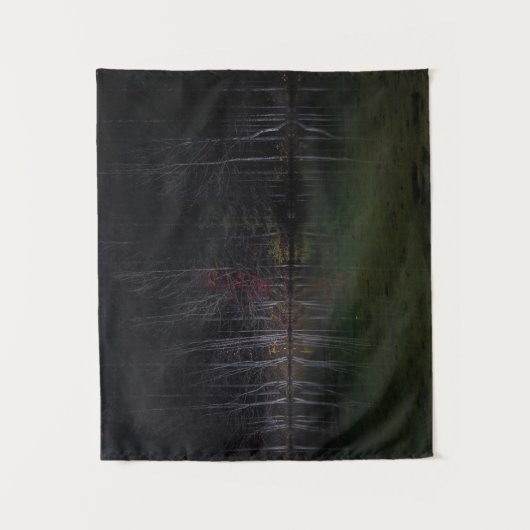 Baumlandschaft am See Wandteppich (Vorderseite)