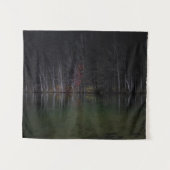 Baumlandschaft am See Wandteppich (Vorderseite (Horizontal))