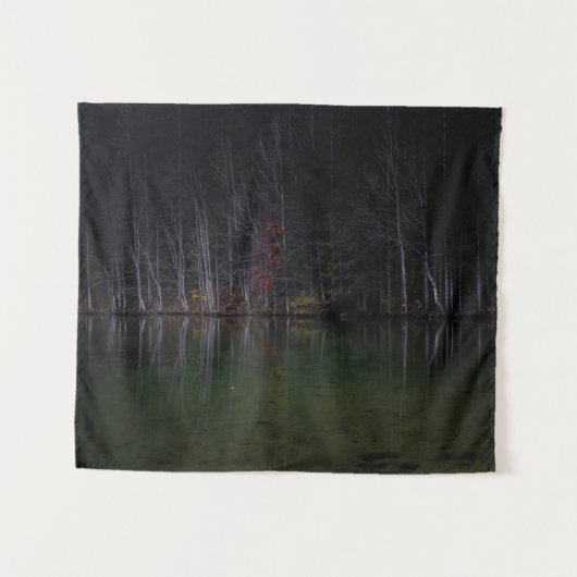 Baumlandschaft am See Wandteppich (Vorderseite (Horizontal))