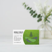 Baumlandschaft | Gras | Blue Collar Visitenkarte (Stehend Vorderseite)