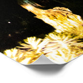 Baumlandschaft mit Milchstraße Poster (Ecke)