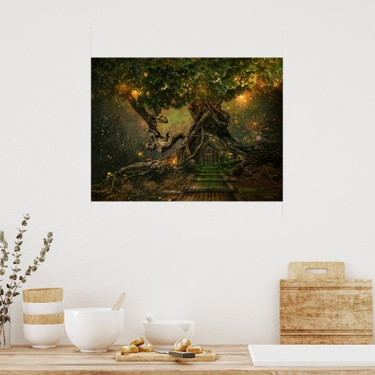 Baumlandschaft Poster (Küche)