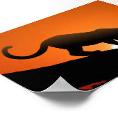 Baumleopard Poster (Ecke)
