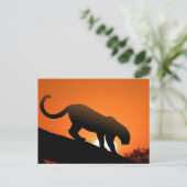 Baumleopard Postkarte (Stehend Vorderseite)