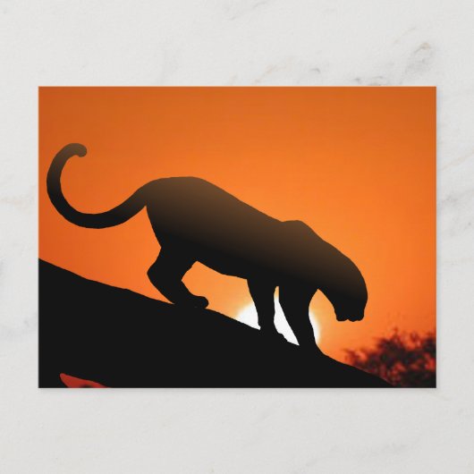 Baumleopard Postkarte (Vorderseite)