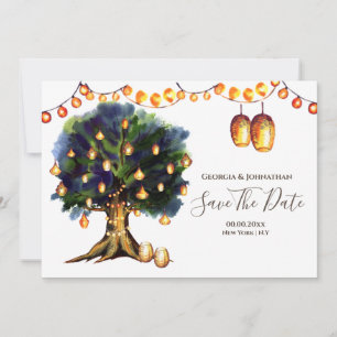Baumleuchten rustikal-orientalische Laterne Save The Date