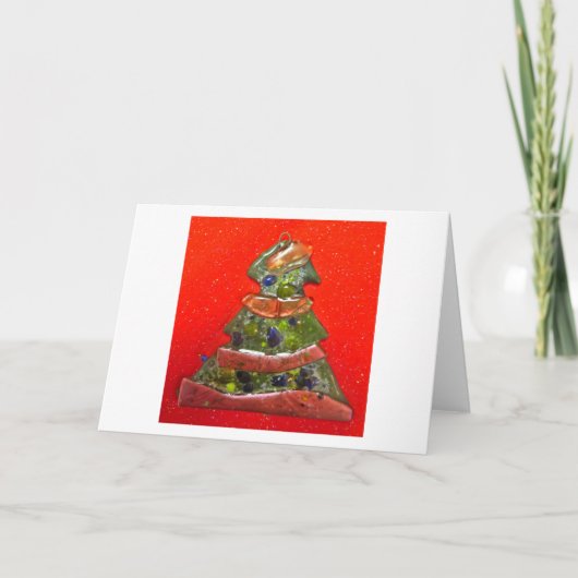 Baumlinien 3 feiertagskarte (Vorderseite)