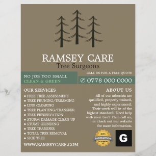 Baumlogo - Baumchirurg - Arborist Flyer
