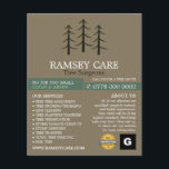 Baumlogo - Baumchirurg - Arborist Flyer<br><div class="desc">Tree Logo - Tree Chirurg - Arborist Advertising Flyer durch den Business Card Store.</div>