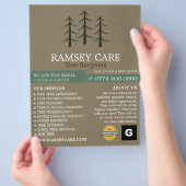 Baumlogo - Baumchirurg - Arborist Flyer (Hand)