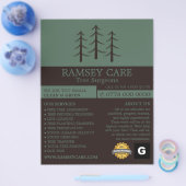 Baumlogo - Baumchirurg - Arborist Flyer (Einzeln)