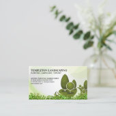 Baumlogo | Bushes | Gartenarbeit Visitenkarte (Stehend Vorderseite)