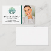 Baumlogo | Geschäftsfrau Visitenkarte (Vorne/Hinten)