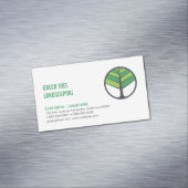 Baumlogo | Landflucht | Baumschneiden Magnetische Visitenkarte (Beispiel)