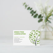 Baumlogo | Landflucht | Baumschneidung Visitenkarte (Stehend Vorderseite)
