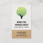Baumlogo | Landflucht Visitenkarte (Rückseite)